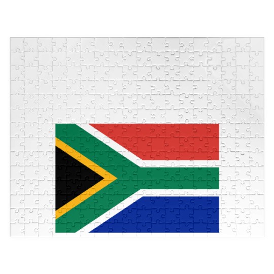 South Africa Bold Flag Colors Pride Statement Jigsaw Puzzles