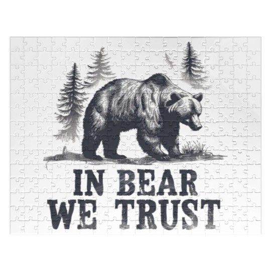 In Bear We Trust Wilderness Backbone Jigsaw Puzzles
