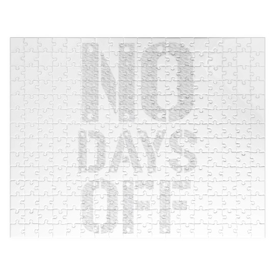 Gym Workout No Days Off Fitness Training Motivate Jigsaw Puzzles