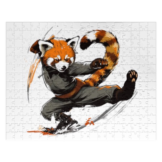 High Kick Red Panda Jigsaw Puzzles