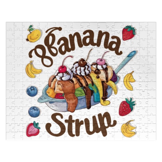 banana split-Delicious sweet Jigsaw Puzzles