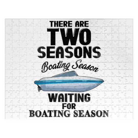 There are two seasons boating and waiting for boat Jigsaw Puzzles