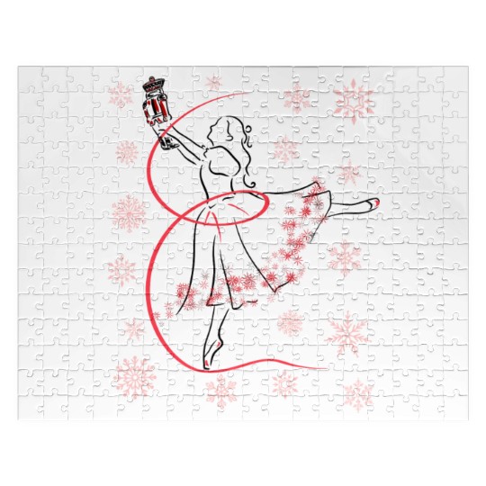 The Nutcracker Ballet and Clara Christmas Holiday Jigsaw Puzzles
