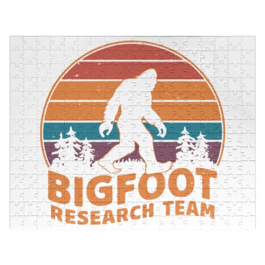Official Bigfoot Research Team Sasquatch Yeti Jigsaw Puzzles