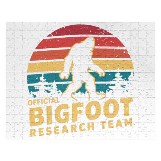 Official Bigfoot Research Team Sasquatch Yeti Jigsaw Puzzles