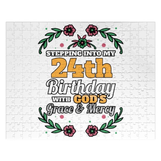 Stepping into my 24th Birthday Religious Bday Jigsaw Puzzles