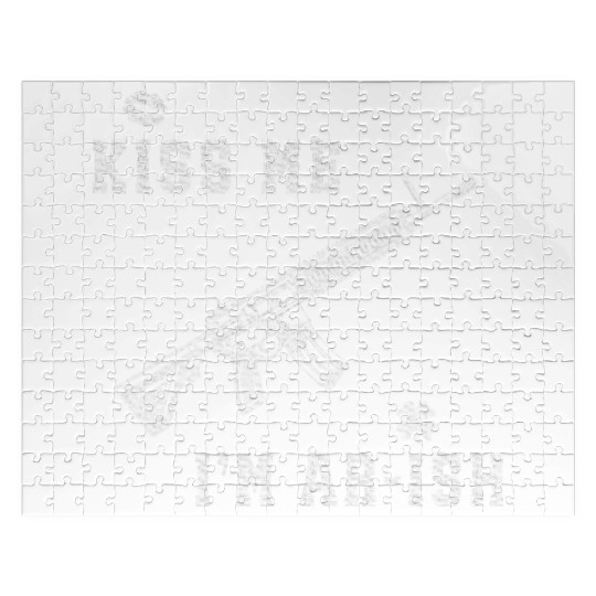 Kiss Me I'm AR ish St Patricks Day Irish Gun Men Jigsaw Puzzles