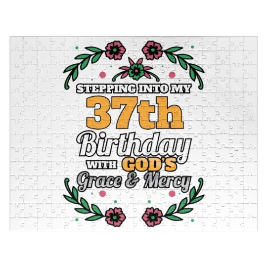 Stepping into my 37th Birthday Religious Bday Jigsaw Puzzles