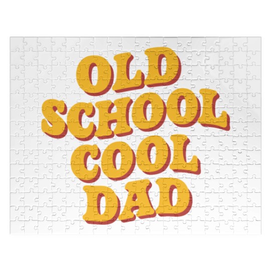 Old School Cool Dad Retro Vibe Jigsaw Puzzles