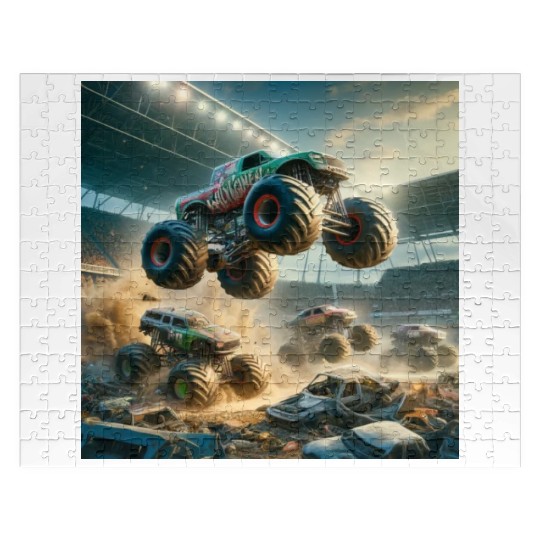 Monster Madness Monster Trucks Jigsaw Puzzles