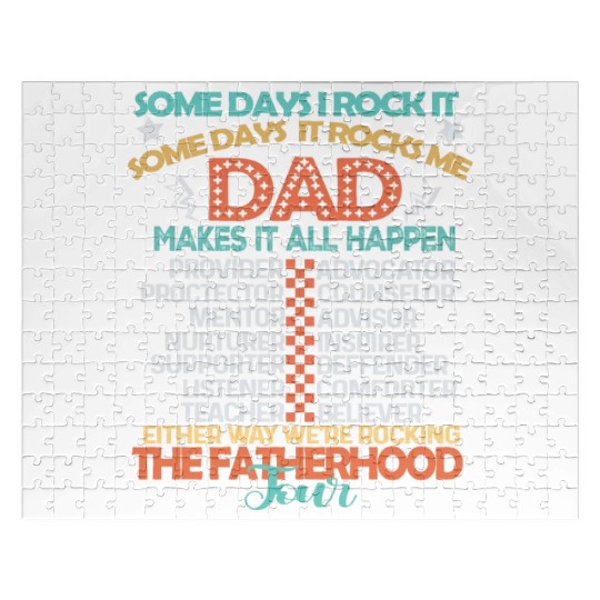 the fatherhood tour , father's day gifts ideas Jigsaw Puzzles