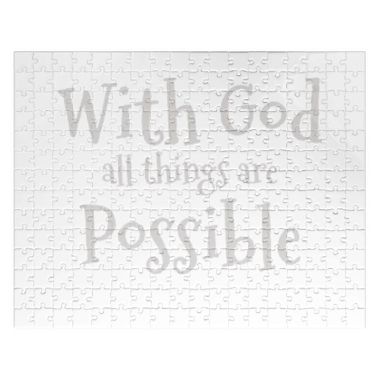 Faith Over Fear Inspirational Christian Design Jigsaw Puzzles