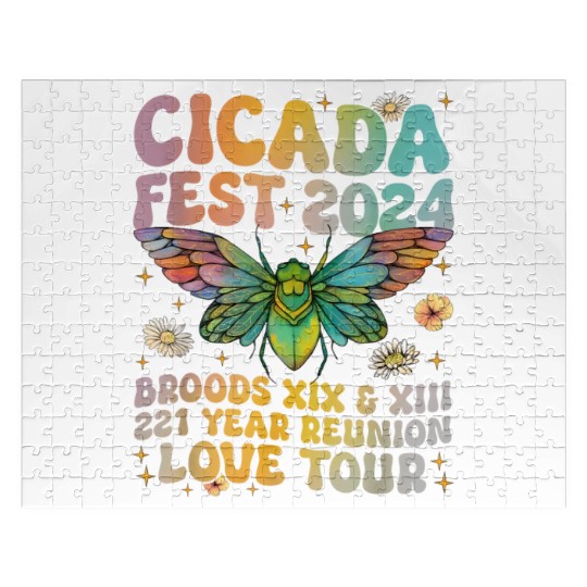 Cicada Lover Fest 2024 Broods Xix & Xiii 221 Years Jigsaw Puzzles