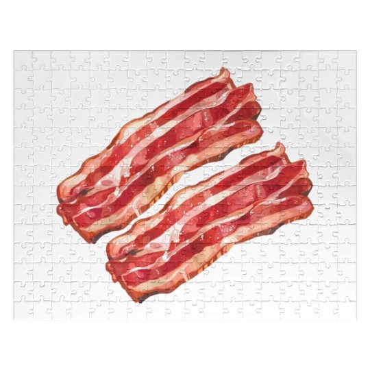 Illustrated Bacon Strips Jigsaw Puzzles