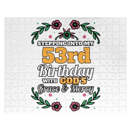 Stepping into my 53rd Birthday Religious Bday Jigsaw Puzzles