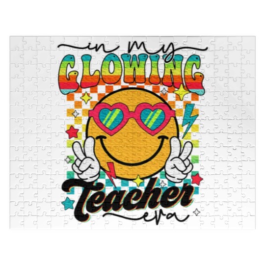 Last Day of School Teacher In My Glowing Teacher Jigsaw Puzzles