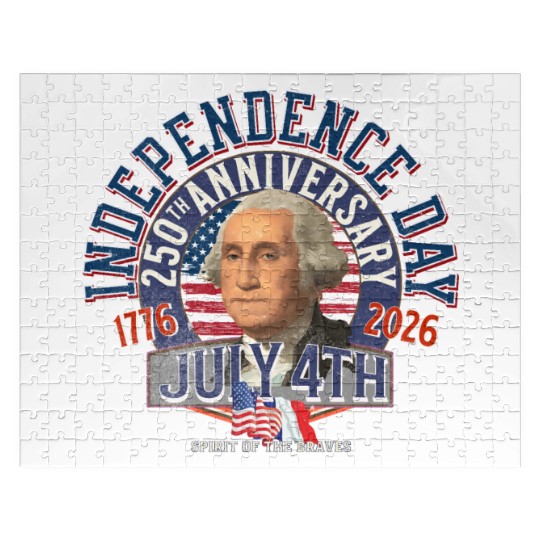 Independence Day 250th Patriot Portrait Jigsaw Puzzles