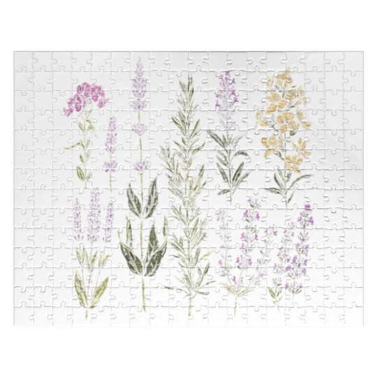 Spring Flower Girl Floral Lavender Flowers Summer Jigsaw Puzzles
