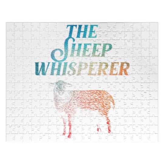 Sheep Art For Lamb Farmer Animal Sheep Lover Jigsaw Puzzles