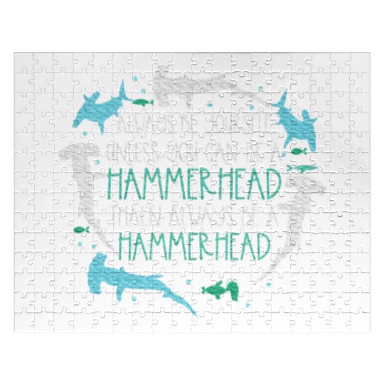 Hammerhead Underwater Ocean Hammerhead Shark Lover Jigsaw Puzzles
