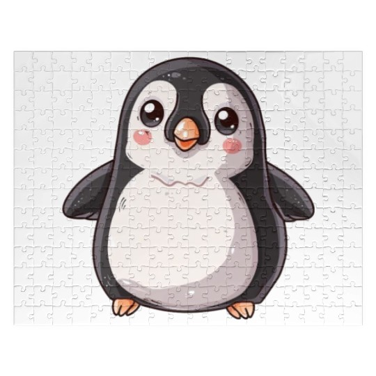Adorable Penguin Character Standing Alone Jigsaw Puzzles