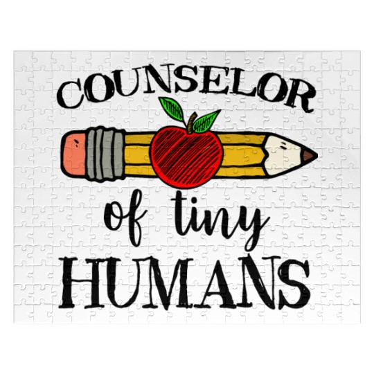 School Counselor of Tiny Humans Back To School Jigsaw Puzzles