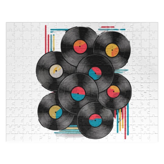 Old School Vinyl Records For all, who love the Jigsaw Puzzles