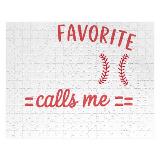 Baseball Grandma Grandmother Grandparents Day Jigsaw Puzzles