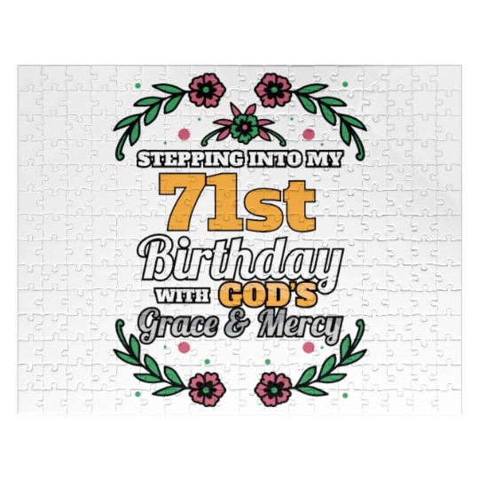Stepping into my 71st Birthday Religious Bday Jigsaw Puzzles