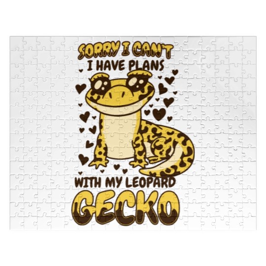 I Have Plans With My Leopard Gecko Gekkota Jigsaw Puzzles