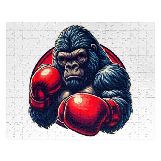 Boxing Gorilla Martial Arts Fighter Boxing Lover Jigsaw Puzzles