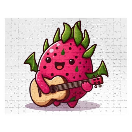 Dragon fruit plays guitar Jigsaw Puzzles
