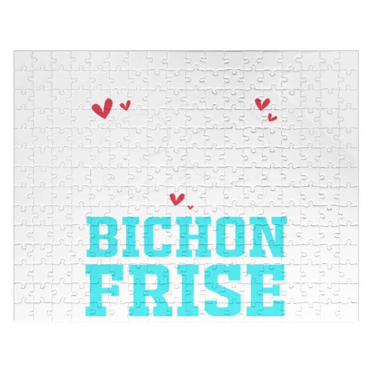 Dog Owner Pet Lover I Love My Bichon Frise Jigsaw Puzzles