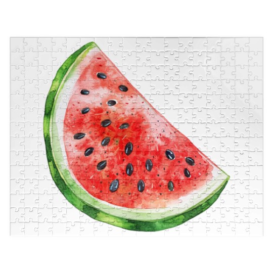 Watermelon Clipart - Fresh Summer Fruit Designs, Jigsaw Puzzles