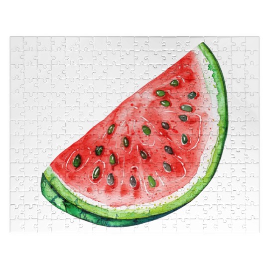 Watermelon Clipart - Fresh Summer Fruit Designs, Jigsaw Puzzles