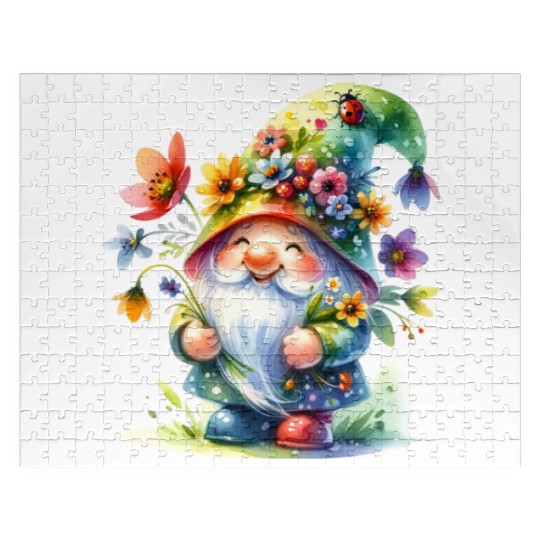 Cute Gnomes Clipart - Adorable Garden Gnome Jigsaw Puzzles