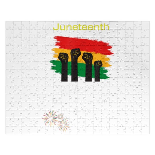 Juneteenth celebrating black freedom history Jigsaw Puzzles