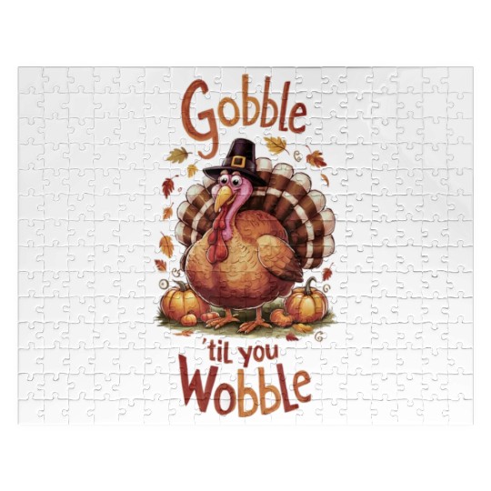 Gobble til You Wobble Thanksgiving Jigsaw Puzzles