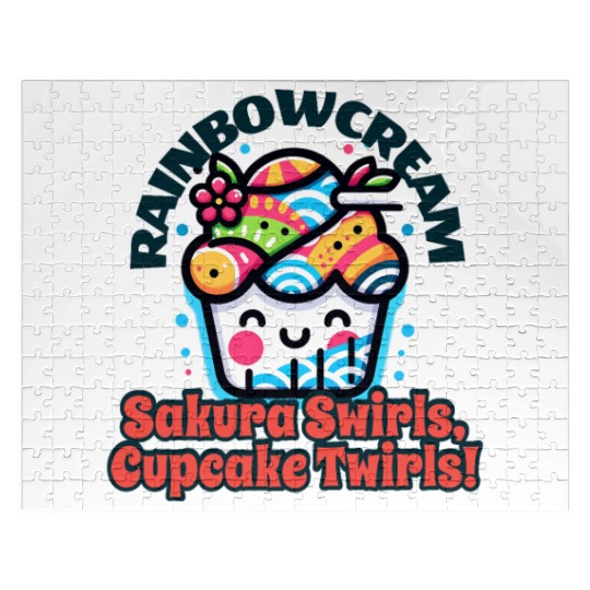 Blossom Delight Cupcake Jigsaw Puzzles