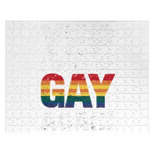 I Woke Up Gay Again Pride Rainbow Queer Gay LGBTQ Jigsaw Puzzles