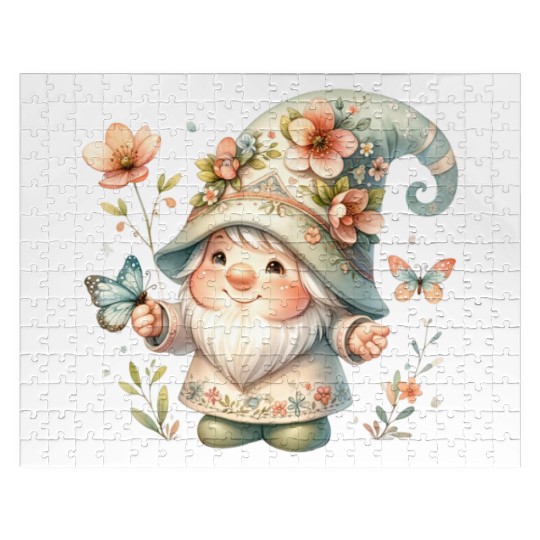 Cute Gnomes Clipart - Adorable Garden Gnome Jigsaw Puzzles