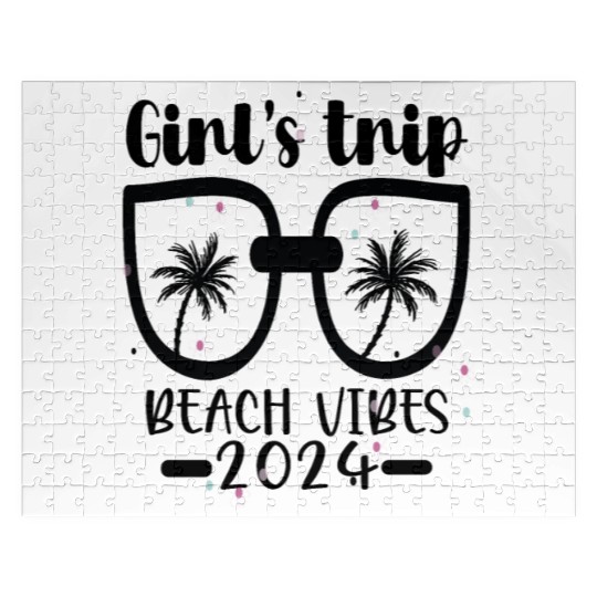 girls 2024 trip Bachelorette Vacation Women beach Jigsaw Puzzles