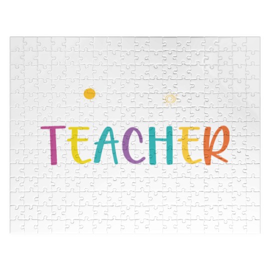 hello teacher Happy day preschool summer student Jigsaw Puzzles