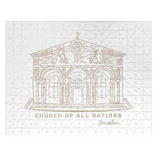 Jerusalem Church Nations Drawing Jigsaw Puzzles