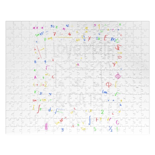 Cat Lover, Math, I Love Math And Cats, Math Lover Jigsaw Puzzles
