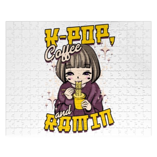K-Pop Coffee And Ramin Korean Music Jigsaw Puzzles