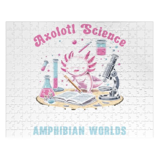 Axolotl Science Teacher Mexican Salamander Jigsaw Puzzles