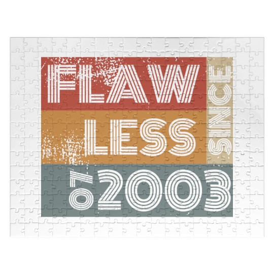 21st birthday Flawless since 07/2003 Jigsaw Puzzles