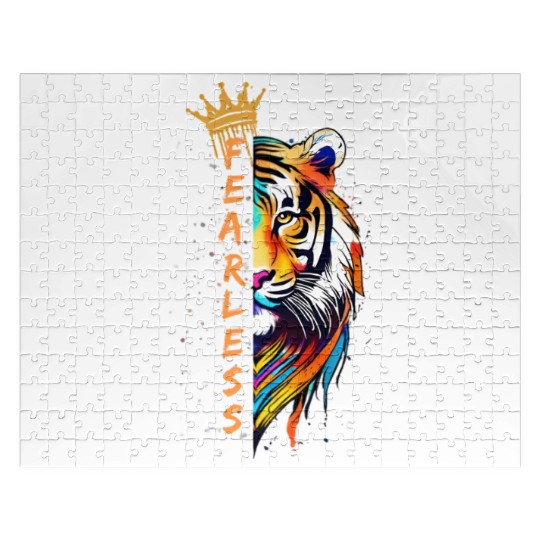 FEARLESS LIKE TIGER Jigsaw Puzzles