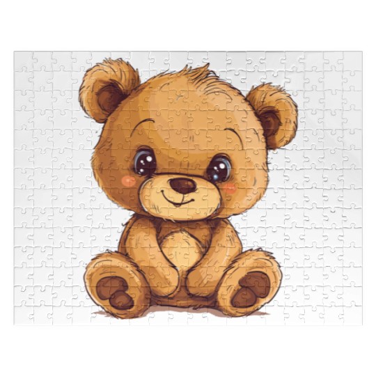 Cute Kawaii Teddy Bear Clipart, Cute Teddy Bear Jigsaw Puzzles
